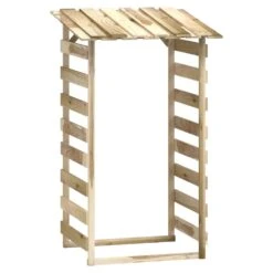 VIDAXL Pergola Avec Toit 100x90x200 Cm Bois De Pin Imprégné -Promos Le Jardin Vivant Magasin 642336f9debf03.09448539