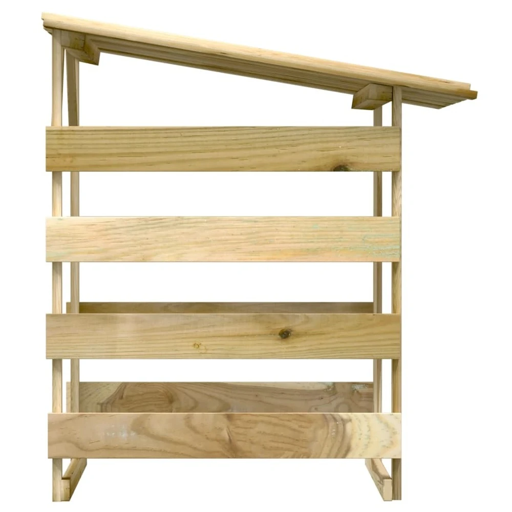 VIDAXL Pergola Avec Toit 100x90x100 Cm Bois De Pin Imprégné 6 VIDAXL Pergola Avec Toit 100x90x100 Cm Bois De Pin Imprégné – Image 4