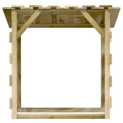 VIDAXL Pergolas Avec Toits 3 Pcs 100x90x100 Cm Bois De Pin Imprégné -Promos Le Jardin Vivant Magasin 642336fdc23b41.73049428