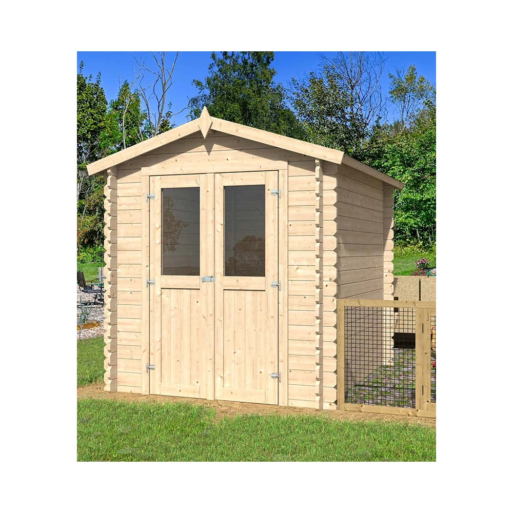 Abri De Jardin En Bois Double Pente Mini 220 X 220 Cm 4 Abri De Jardin En Bois Double Pente Mini 220 X 220 Cm – Image 2