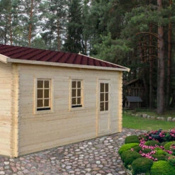 Garage En Bois Double Pente Basic -Promos Le Jardin Vivant Magasin 64233703d25049.39072482