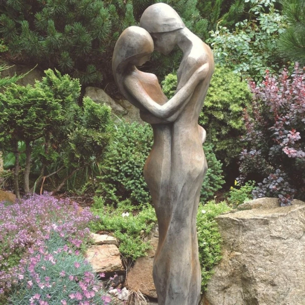 Statue De Jardin En Pierre Tristan Et Iseult Demi Rouille - Rouille 123 Cm 6 Statue De Jardin En Pierre Tristan Et Iseult Demi Rouille - Rouille 123 Cm – Image 4