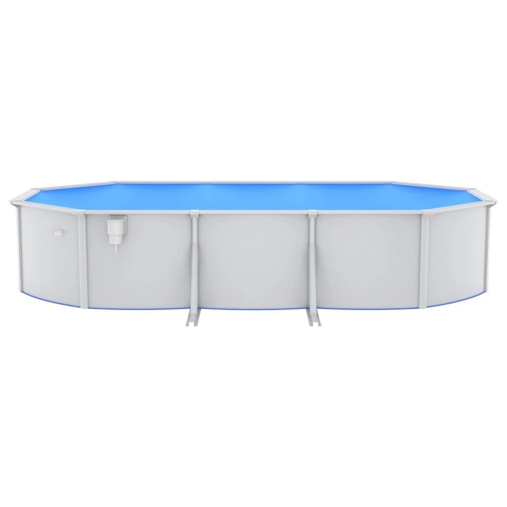 VIDAXL Piscine Avec Pompe Filtrante à Sable Et échelle 610x360x120 Cm 6 VIDAXL Piscine Avec Pompe Filtrante à Sable Et échelle 610x360x120 Cm – Image 4