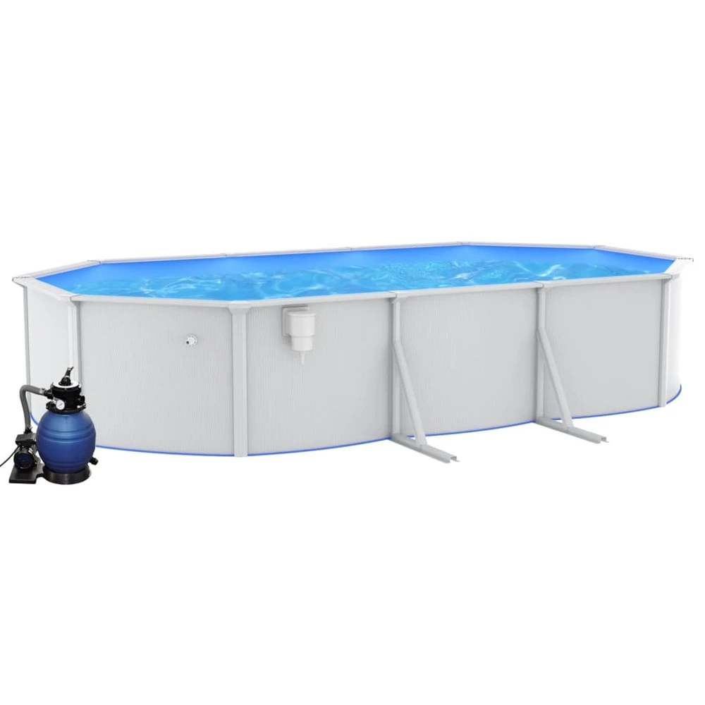 VIDAXL Piscine Avec Pompe Filtrante à Sable 610x360x120 Cm 4 VIDAXL Piscine Avec Pompe Filtrante à Sable 610x360x120 Cm – Image 2