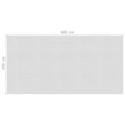 VIDAXL Film Solaire De Piscine Flottant Pe 600x300 Cm Gris -Promos Le Jardin Vivant Magasin 6426d6533b54a3.99793728