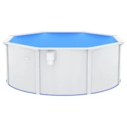 VIDAXL Piscine Avec Parois En Acier 360x120 Cm Blanc -Promos Le Jardin Vivant Magasin 6426d65b9ca167.49219932