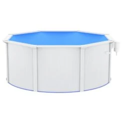 VIDAXL Piscine Avec Parois En Acier 300x120 Cm Blanc -Promos Le Jardin Vivant Magasin 6426d65ff014b9.94826361
