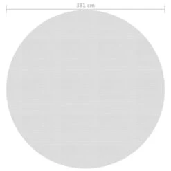 VIDAXL Film Solaire De Piscine Flottant Pe 381 Cm Gris -Promos Le Jardin Vivant Magasin 6426d6607588c3.65307602