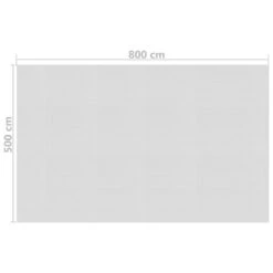 VIDAXL Film Solaire De Piscine Flottant Pe 800x500 Cm Gris -Promos Le Jardin Vivant Magasin 6426d665a6dba5.32206412
