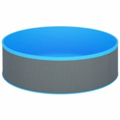 VIDAXL Piscine à éclaboussures Avec échelle à 4 Marches 350x90cm Gris -Promos Le Jardin Vivant Magasin 6426d668d70203.48498971