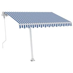 VIDAXL Auvent Automatique Capteur De Vent/led 350x250 Cm Bleu Et Blanc 13 VIDAXL Auvent Automatique Capteur De Vent/led 350x250 Cm Bleu Et Blanc -Promos Le Jardin Vivant Magasin 6426dd8b970426.16931489