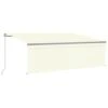 VIDAXL Auvent Manuel Rétractable Avec Store 4,5x3 M Crème 1 VIDAXL Auvent Manuel Rétractable Avec Store 4,5x3 M Crème -Promos Le Jardin Vivant Magasin 6426ddba2bade5.22921362