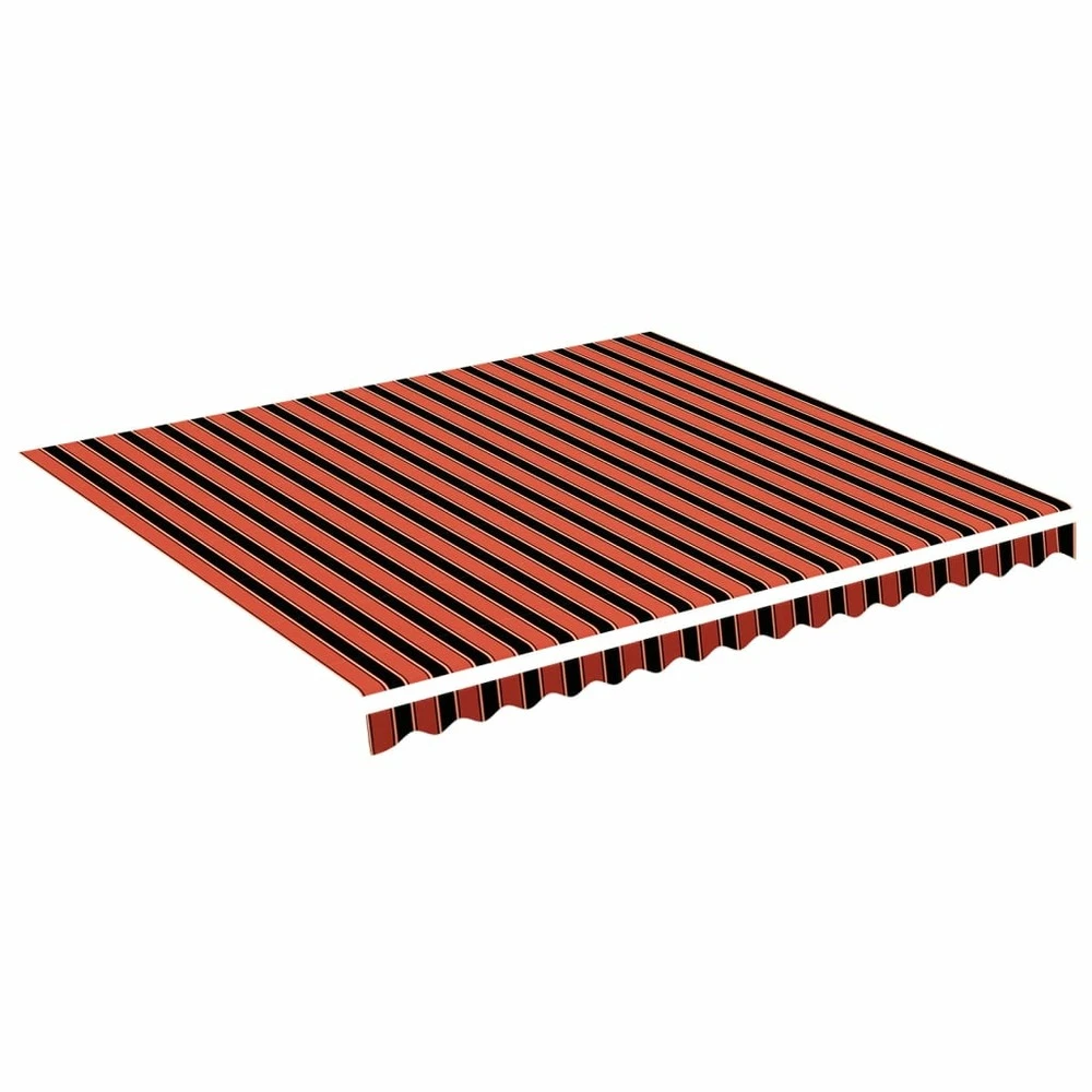 VIDAXL Tissu De Remplacement Pour Auvent Orange Et Marron 4x3,5 M 3 VIDAXL Tissu De Remplacement Pour Auvent Orange Et Marron 4x3,5 M
