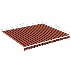 VIDAXL Tissu De Remplacement Pour Auvent Orange Et Marron 4x3,5 M 13 VIDAXL Tissu De Remplacement Pour Auvent Orange Et Marron 4x3,5 M -Promos Le Jardin Vivant Magasin 6426ddce7240c3.16699723