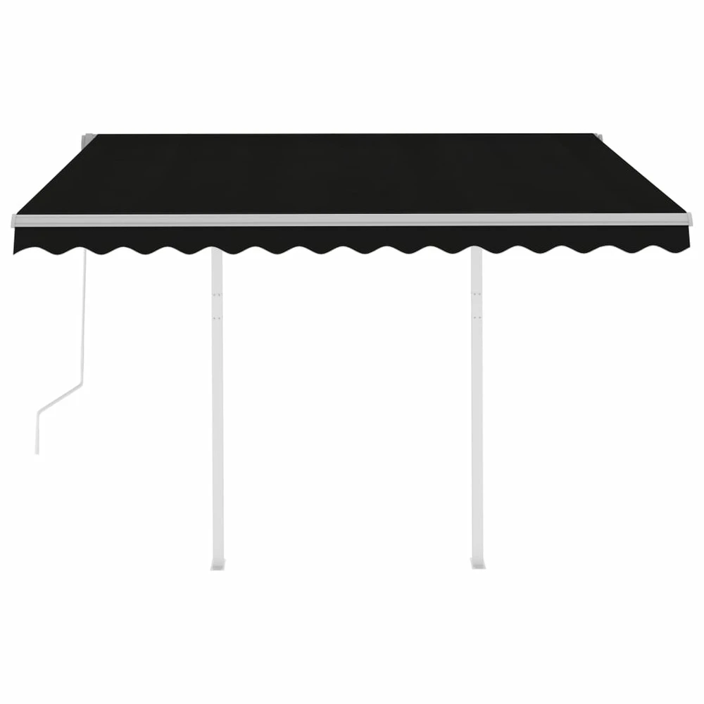 VIDAXL Auvent Rétractable Automatique Et Poteaux 3x2,5 M Anthracite 8 VIDAXL Auvent Rétractable Automatique Et Poteaux 3x2,5 M Anthracite – Image 6