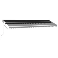 VIDAXL Auvent Automatique Capteur De Vent Et Led 600x300 Cm Anthracite -Promos Le Jardin Vivant Magasin 6426dddbae0866.97121879