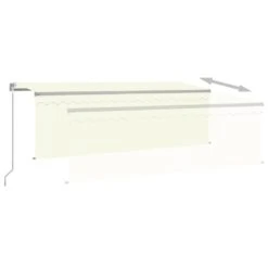 VIDAXL Auvent Manuel Rétractable Avec Store 4x3 M Crème 12 VIDAXL Auvent Manuel Rétractable Avec Store 4x3 M Crème -Promos Le Jardin Vivant Magasin 6426dddf12a420.64607658