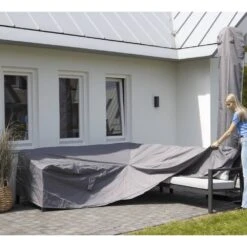 Madison Housse De Meubles D'extérieur 270 X 210 X 90 Cm Droit Gris -Promos Le Jardin Vivant Magasin 64301401a3ff34.68695807