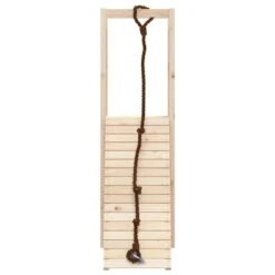VIDAXL Maisonnette De Jeu Avec Mur D'escalade Bois Massif De Pin -Promos Le Jardin Vivant Magasin 643029e5847c47.93526190