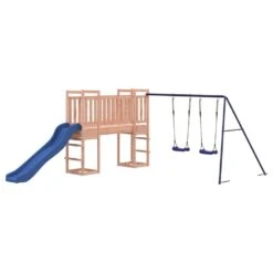 VIDAXL Maisonnette De Jeu Et Toboggan Balançoires Bois Massif Douglas -Promos Le Jardin Vivant Magasin 64302a2b854a73.46032337