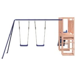 VIDAXL Maisonnette De Jeu Et Toboggan Balançoires Bois Massif Douglas -Promos Le Jardin Vivant Magasin 64302a2b8acce4.06334260