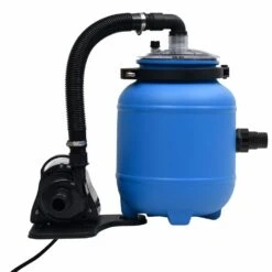 VIDAXL Pompe De Filtration De Piscine Noir Et Bleu 4 M³/h -Promos Le Jardin Vivant Magasin 6435168d370385.12519974