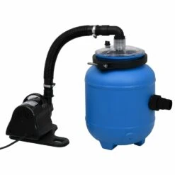 VIDAXL Pompe De Filtration De Piscine Noir Et Bleu 4 M³/h -Promos Le Jardin Vivant Magasin 6435168d4ce2a6.13297653