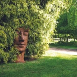 Statue Visage Métal Mosaïque 108 Cm - Brun 11 Statue Visage Métal Mosaïque 108 Cm - Brun -Promos Le Jardin Vivant Magasin 6435a4a6722150.36715850