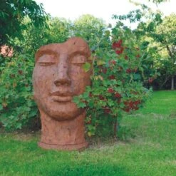 Statue Visage Métal Mosaïque 108 Cm - Brun 13 Statue Visage Métal Mosaïque 108 Cm - Brun -Promos Le Jardin Vivant Magasin 6435a4a693b8c3.98236502