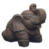 Statuette Jardin éléphant Sacré 30 Cm - Gris Anthracite 30 Cm -Promos Le Jardin Vivant Magasin 6435a5181325e8.74318836