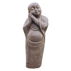 Statue Jardin Jeune Bonze 80 Cm - Gris Anthracite 80 Cm