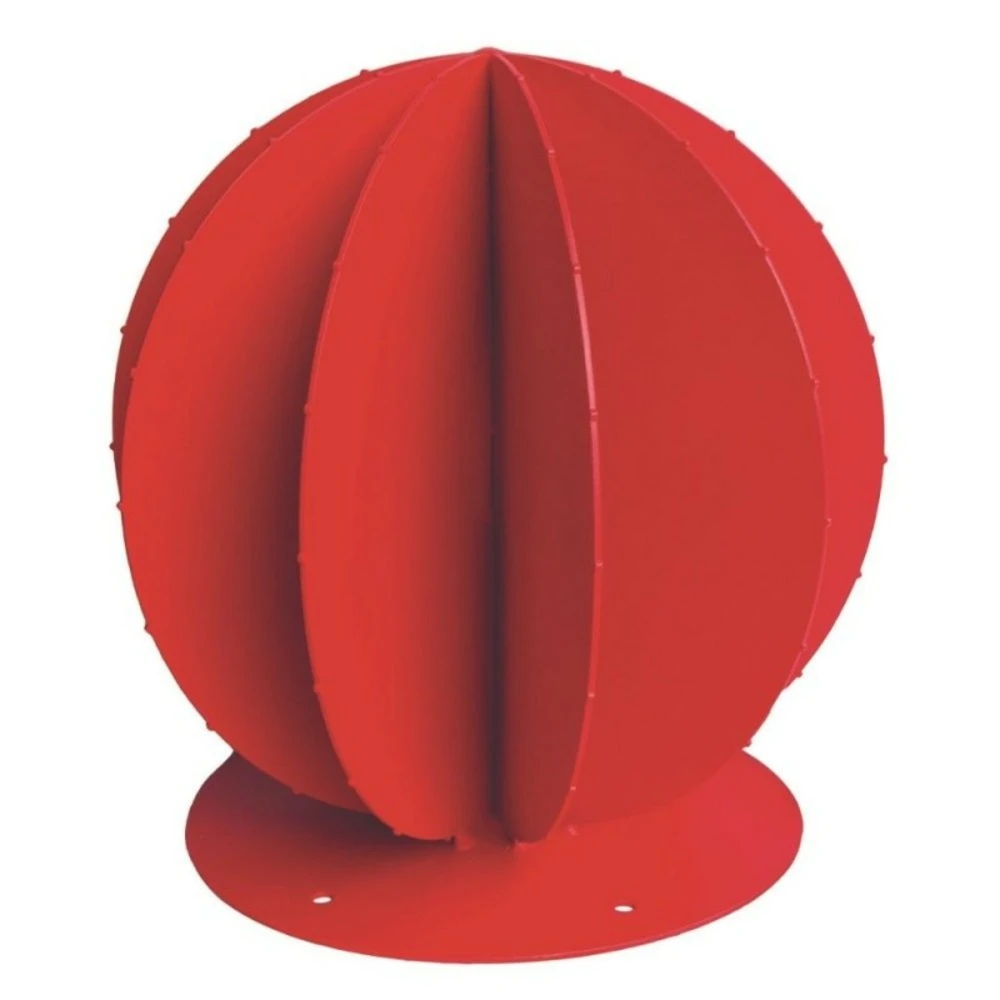 Cactus Métal Boule ø 30 Cm - Rouge 3 Cactus Métal Boule ø 30 Cm - Rouge