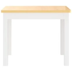 VIDAXL Ensemble De Table Et Chaises Pour Enfants 3 Pcs Blanc Et Beige -Promos Le Jardin Vivant Magasin 64387d74ead443.83419364