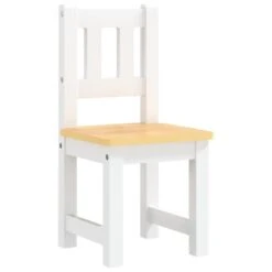 VIDAXL Ensemble De Table Et Chaises Pour Enfants 3 Pcs Blanc Et Beige -Promos Le Jardin Vivant Magasin 64387d74ee09e6.90251389