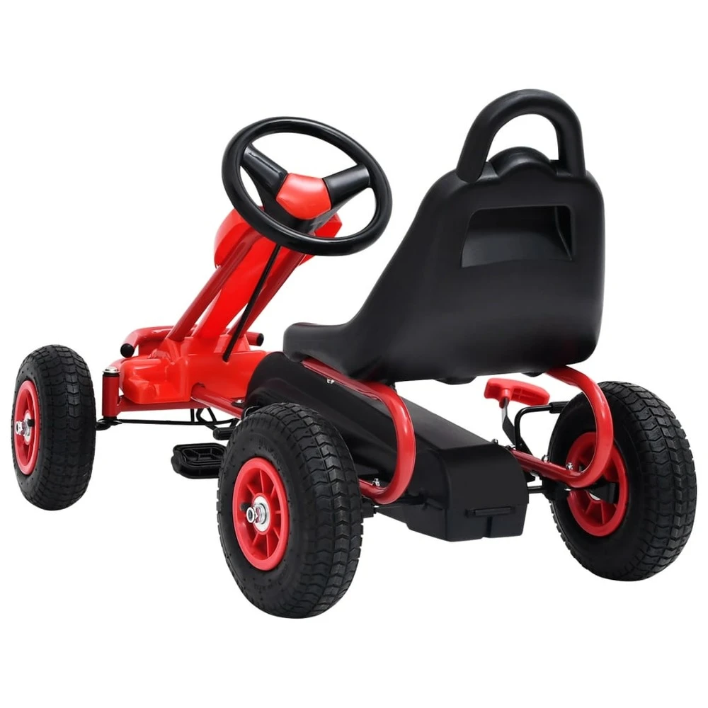 VIDAXL Kart à Pédales Avec Pneus Rouge 6 VIDAXL Kart à Pédales Avec Pneus Rouge – Image 4