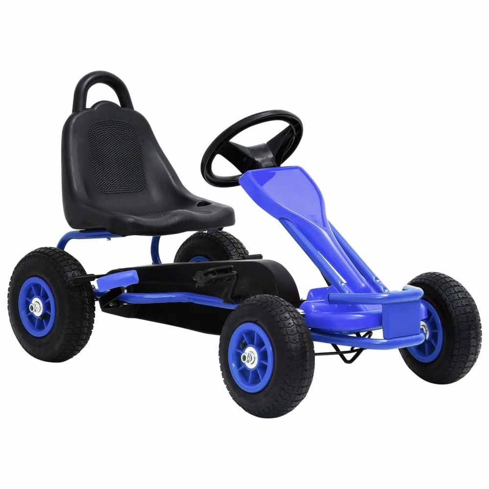 VIDAXL Kart à Pédales Avec Pneus Bleu 3 VIDAXL Kart à Pédales Avec Pneus Bleu