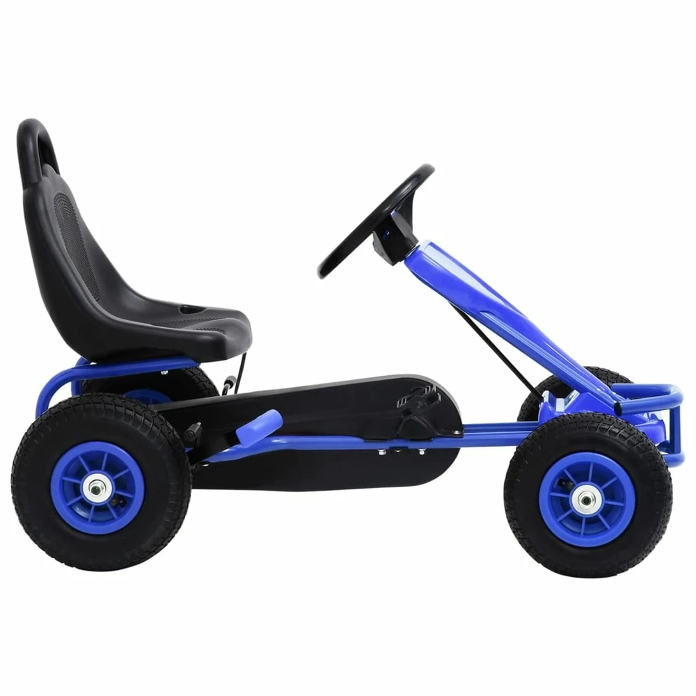 VIDAXL Kart à Pédales Avec Pneus Bleu 4 VIDAXL Kart à Pédales Avec Pneus Bleu – Image 2