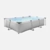 Piscine Tubulaire Tanzanite Grise. Piscine Rectangulaire 3x2m Avec Pompe De Filtration Piscine Hors Sol Armature Acier