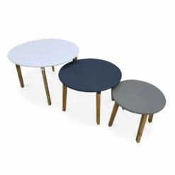 Salon De Jardin Bas 4 Places Komodo – Ensemble Canapé 2 Places Et 2 Fauteuils Avec 3 Tables Gigognes. Résine Tressée Effet Rotin. -Promos Le Jardin Vivant Magasin 64467659261e49.04504749