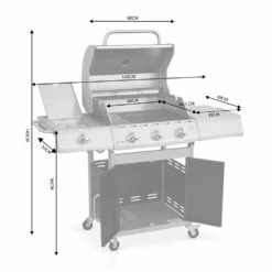 Barbecue Gaz Inox 14kw - Richelieu Noir - Barbecue 4 Brûleurs Dont 1 Feu Latéral. Côté Grill Et Côté Plancha 15 Barbecue Gaz Inox 14kw - Richelieu Noir - Barbecue 4 Brûleurs Dont 1 Feu Latéral. Côté Grill Et Côté Plancha -Promos Le Jardin Vivant Magasin 64467a4abec9e2.70929937