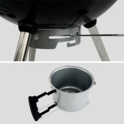 Barbecue Premium Charbon De Bois ø 57cm - Charles - Noir émaillé. Barbecue Avec Grille Amovible. Aérateurs. Fumoir. Récupérateur De -Promos Le Jardin Vivant Magasin 64467a52e8be05.81172742