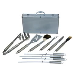 Barbecue Charbon De Bois Georges + Mallette D'ustensiles 18 Accessoires -Promos Le Jardin Vivant Magasin 64467a65610891.64006487