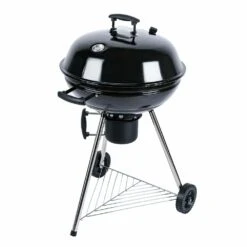 Barbecue Charbon De Bois ø57cm - Georges - Noir émaillé. Barbecue Avec Aérateurs. Émaillé. Fumoir. Récupérateur De Cendres -Promos Le Jardin Vivant Magasin 64467a6cc0dc71.54852503