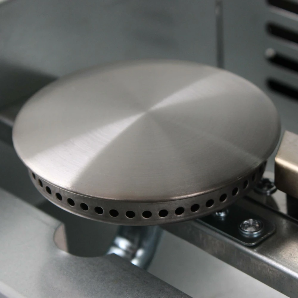 Plancha Au Gaz 3 Brûleurs Sur Chariot - Porthos - 7.55kw. Plancha à Gaz Avec Desserte . Cuisine Extérieure. Plaque émaillée. Inox. 9 Plancha Au Gaz 3 Brûleurs Sur Chariot - Porthos - 7.55kw. Plancha à Gaz Avec Desserte . Cuisine Extérieure. Plaque émaillée. Inox. – Image 7