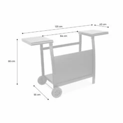 Desserte Pour Plancha Au Gaz - Chariot Porthos 3 Brûleurs - Chariot Barbecue Noir. Cuisine Extérieure. Roulettes -Promos Le Jardin Vivant Magasin 64467b2dcc8199.48675187