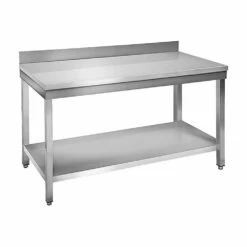 Table à Plancha Tout Inox 2 Plateaux Longueur 120 Cm