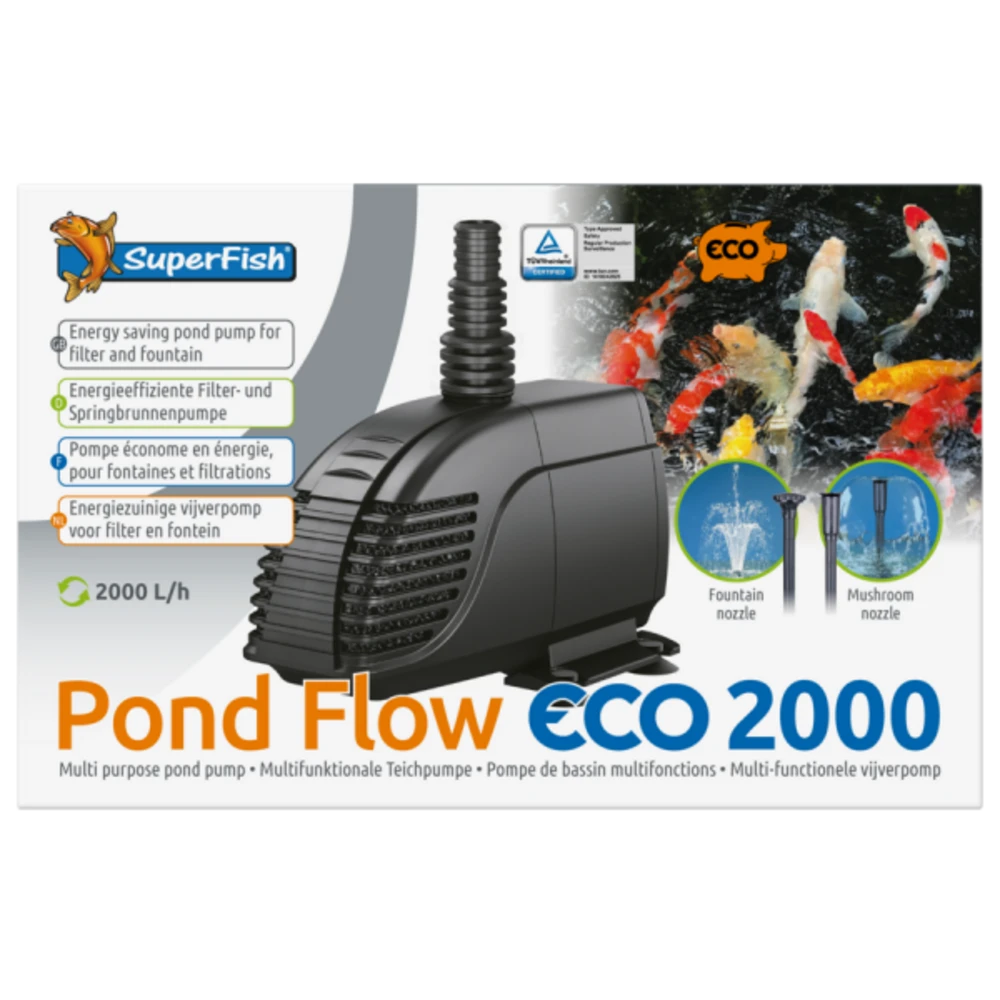SuperFish Pond Flow Eco 2000 (2000l/h) 6 SuperFish Pond Flow Eco 2000 (2000l/h) – Image 4