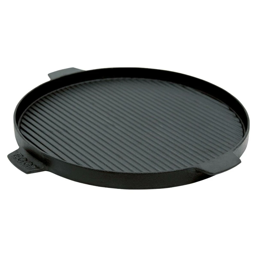 BIG GREEN EGG - Plancha Ronde En Fonte Réversible Big Green Egg 2XL/XL/L 3 BIG GREEN EGG - Plancha Ronde En Fonte Réversible Big Green Egg 2XL/XL/L