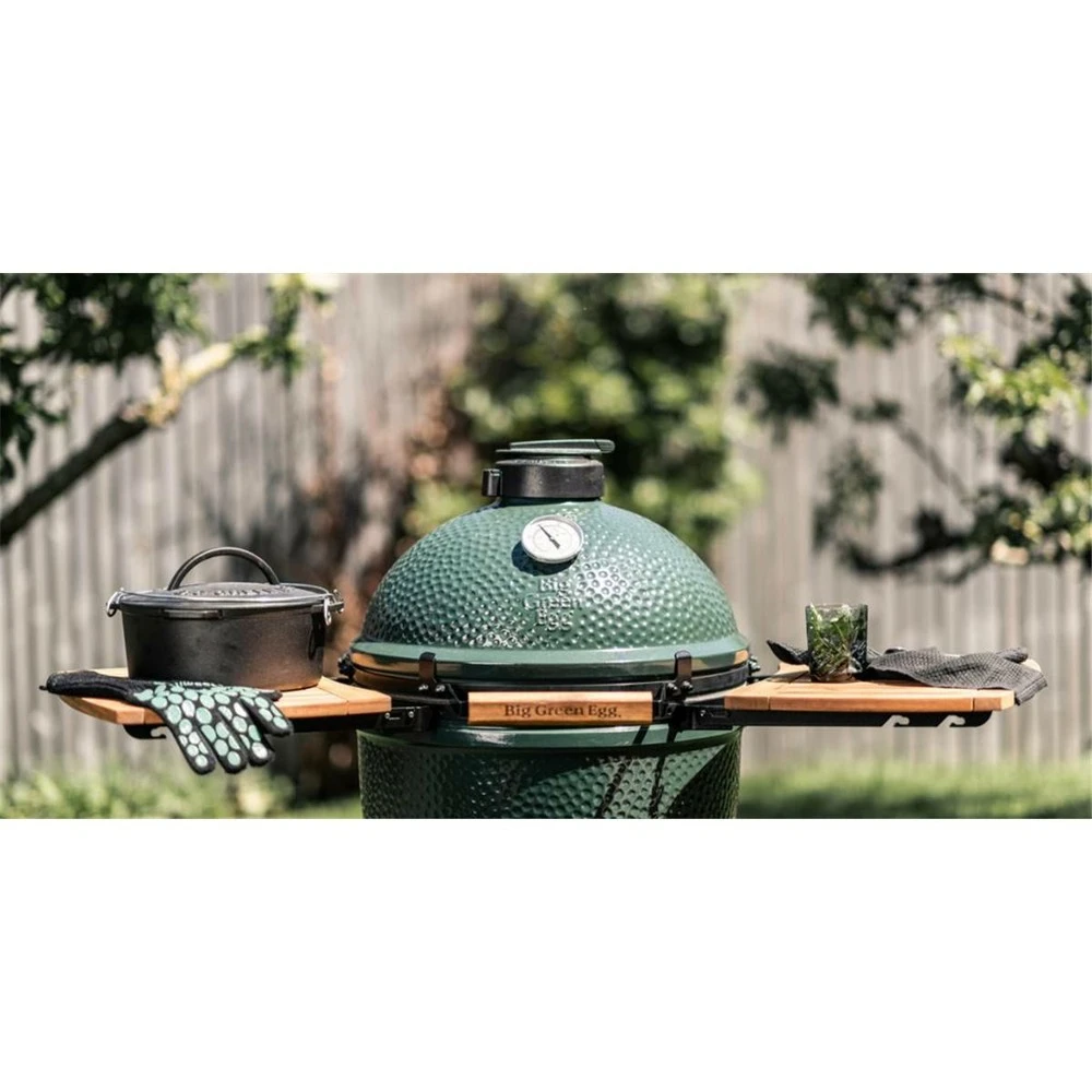 BIG GREEN EGG - Tablette Latérales Acacia Pour Big Green Egg Large 5 BIG GREEN EGG - Tablette Latérales Acacia Pour Big Green Egg Large – Image 3