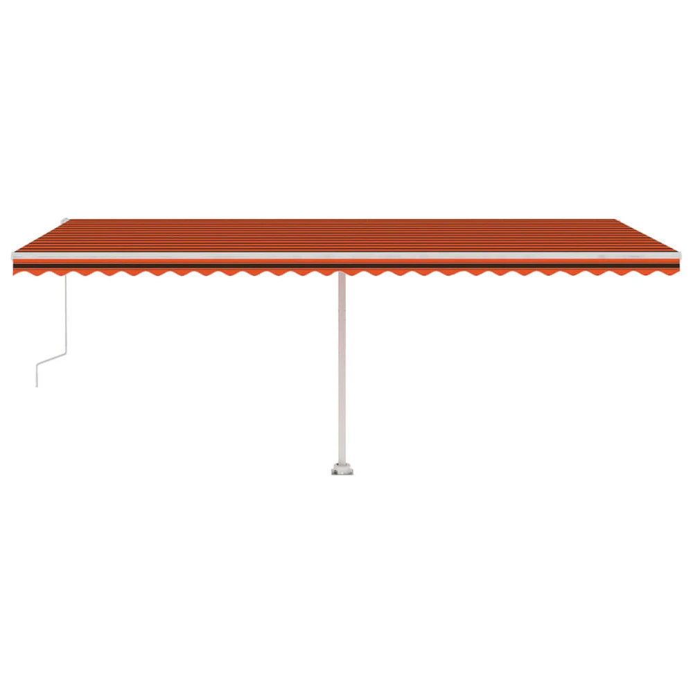 VIDAXL Auvent Automatique Capteur De Vent Led 600x300 Cm Orange Marron 7 VIDAXL Auvent Automatique Capteur De Vent Led 600x300 Cm Orange Marron – Image 5